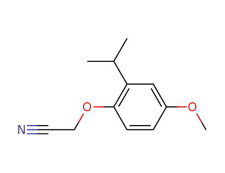 2-(2-isopropyl-4-methoxyphenoxy)acetonitrile