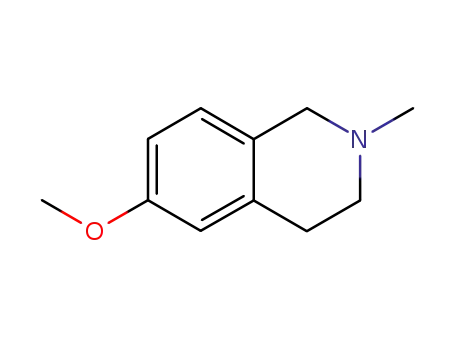 Molecular Structure of 54893-54-8 (6-methoxy-2-methyl-1,2,3,4-tetrahydroisoquinoline)