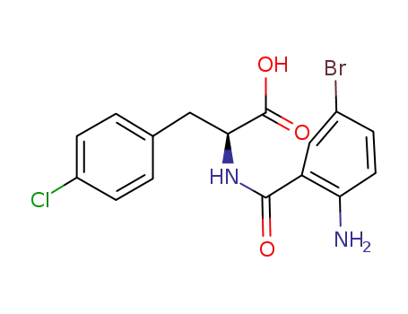 D,L-N-(2-Amino-5-bromobenzoyl)-4-chlorophenylalanine