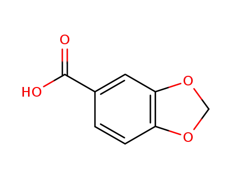 Molecular Structure of 94-53-1 (Piperonylic acid)