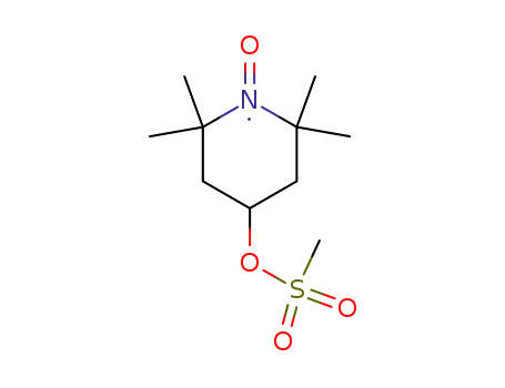 Molecular Structure of 35203-66-8 (2,2,6,6-TETRAMETHYL-4-(METHYLSULFONYLOXY)-1-PIPERIDINOOXY)