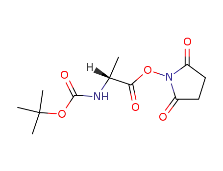Molecular Structure of 34404-33-6 (BOC-D-ALA-OSU)