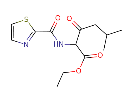 ethyl 5-methyl-3-oxo-2-(thiazole-2-carboxamido)hexanoate