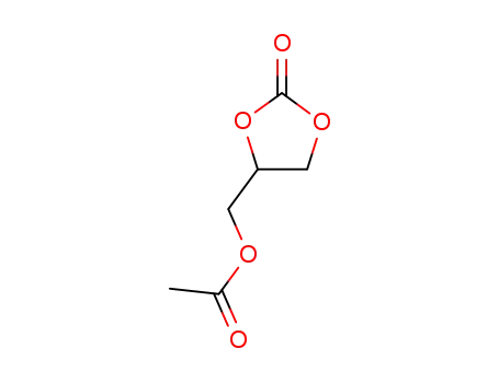 Molecular Structure of 1607-31-4 (1,3-Dioxolan-2-one, 4-[(acetyloxy)methyl]-)