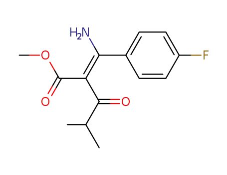 methyl 2-[1-amino-1-(4-fluorophenyl)methylene]-4-methyl-3-oxopentanoate