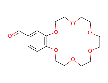 60835-74-7,4'-Formylbenzo-18-crown 6-ether,F0451;            4'-Formylbenzo-18-crown 6-Ether;            2,3,5,6,8,9,11,12,14,15-decahydro-1,4,7,10,13,16-benzohexaoxacyclooctadecine-18-carbaldehyde;