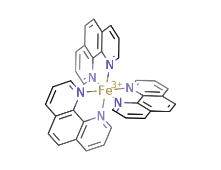 Molecular Structure of 13479-49-7 (Iron(3+),tris(1,10-phenanthroline-kN1,kN10)-,(OC-6-11)- )