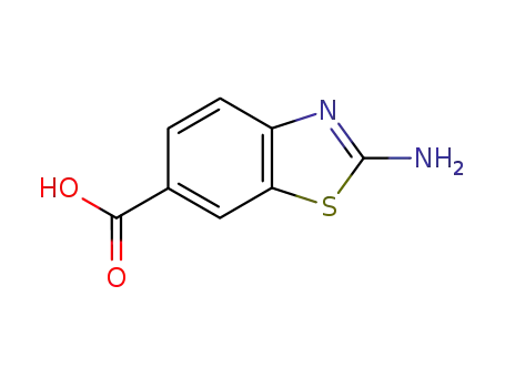 Molecular Structure of 93-85-6 (2-Aminobenzothiazole-6-carboxylic acid)