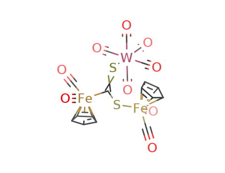 1,1,2,2,3,3,3,3,3-nonacarbonyl-1,2-bis(η5-cyclopentadienyl)-μ3-[sulphido(thiocarbonyl)-C-(Fe1)S(Fe2)S(W3)]-di-irontungsten