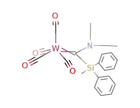 tungsten(tetracarbonyl)(diethylaminocarbene)SiPh2Me