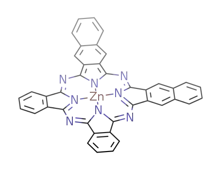 cis zinc dibenzodinaphthotetraazaporphyrine