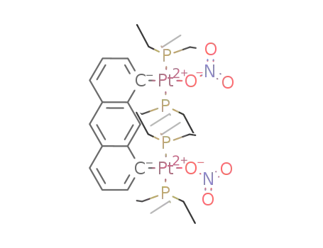 1,8-bis(trans-Pt(PEt3)2NO3)anthracene