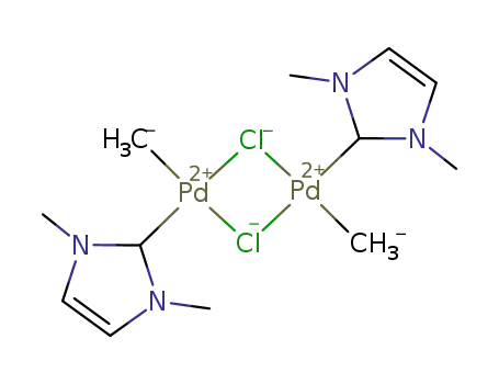[Pd(Me)(1,3-dimethylimidazolin-2-ylidene)(μ-Cl)]2