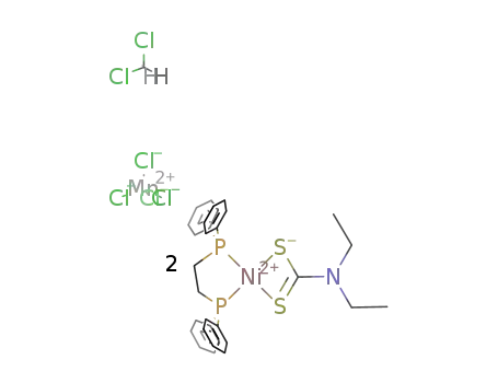(N,N-diethyldithiocarbamato)[1,2-bis(diphenylphosphino)ethane]nickel(II) tetrachloromanganate(II)*dichloromethane
