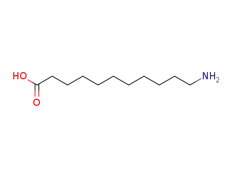 Molecular Structure of 2432-99-7 (11-Aminoundecanoic acid)