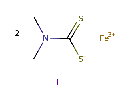 iodobis(N,N-dimethyldithiocarbamato)iron(III)