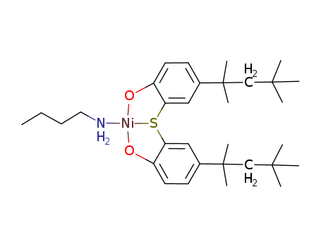 14516-71-3,2,2'-Thiobis(4-tert-octylphenolato)-n-butylamine nickel(II),Nickel,(1-butanamine)[[2,2'-thiobis[4-(1,1,3,3-tetramethylbutyl)phenolato]](2-)-O,O',S]-;1-Butanamine, nickel complex;Phenol, 2,2'-thiobis[4-(1,1,3,3-tetramethylbutyl)-,nickel complex;2,2'-Thiobis(4-tert-octylphenoxy)(n-butylamine)nickel;Butylamine[2,2'-thiobis(4-tert-octylphenolato)]nickel;Cyasorb UV 1084;UV 1084;