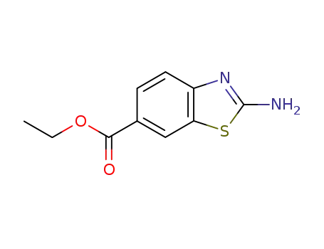 Molecular Structure of 50850-93-6 (Ethyl 2-amino-1,3-benzothiazole-6-carboxylate)