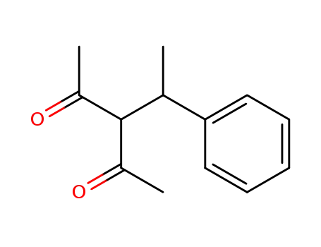 Molecular Structure of 5186-08-3 (3-(1-PHENYL-ETHYL)-PENTANE-2,4-DIONE)
