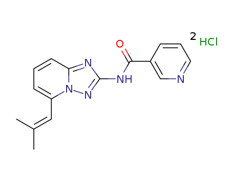 N-[5-(2-methylprop-1-en-1-yl)[1,2,4]triazolo[1,5-a]pyridin-2-yl]nicotinamide dihydrochloride