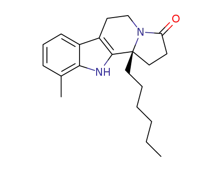 (11bR)-11b-hexyl-10-methyl-1,2,5,6,11,11b-hexahydro-3H-indolizino[8,7-b]indol-3-one
