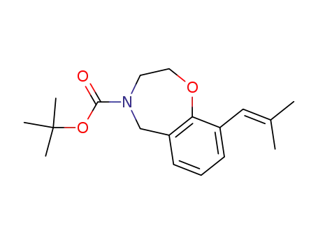 tert-butyl 9-(2-methylpropa-1-ene-1-yl)-2,3-dihydro-1,4-benzoxazepine-4(5H)-carboxylate