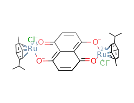 (η6-p-cymRu)2(μ4-5,8-dihydroxy-1,4-naphthoquinone)Cl2