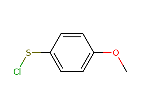 Molecular Structure of 1950-65-8 (Benzenesulfenyl chloride, 4-methoxy-)