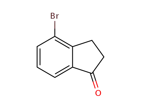 Molecular Structure of 15115-60-3 (4-Bromo-1-indanone)