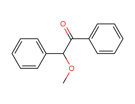 Molecular Structure of 3524-62-7 (Benzoin Methyl Ether)