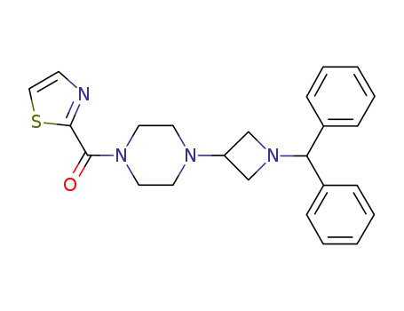 (4-(1-benzhydrylazetidin-3-yl)piperazin-1-yl)(thiazol-2-yl)methanone