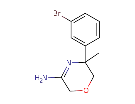 5-(3-bromo-phenyl)-5-methyl-5,6-dihydro-2H-[1,4]oxazin-3-ylamine