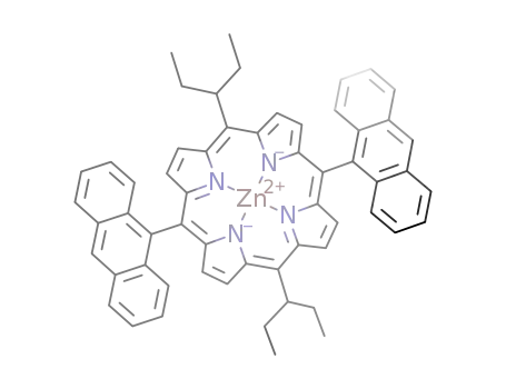 [5,15-bis(anthracen-9-yl)-10,20-bis(1-ethylpropyl)porphyrinato]zinc(II)