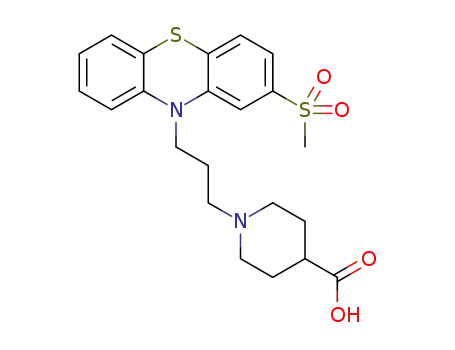 1-(3-[2-(methylsulfonyl)-10H-phenothiazin-10-yl]propyl)-4-piperidine carboxylic acid