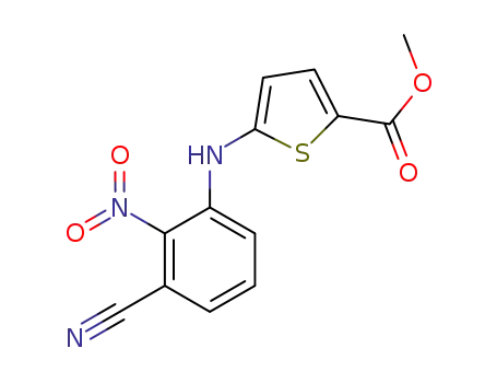 methyl 5-(3-cyano-2-nitrophenylamino)thiophene-2-carboxylate