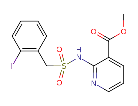 methyl 2-{[(2-iodobenzyl)sulfonyl]amino}nicotinate