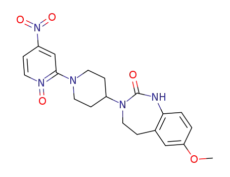 7-methoxy-3-(4'-nitro-1'-oxy-3,4,5,6-tetrahydro-2H-[1,2']bipyridinyl-4-yl)-1.3.4,5-tetrahydro-benzo[d][1,3]diazepin-2-one