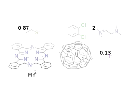manganese(II)phthalocyanine(ethanethiolate)0.87(iodide)0.13(C60)(N,N,N',N',N'-pentamethyldiaminoethane)2*o-dichlorobenzene