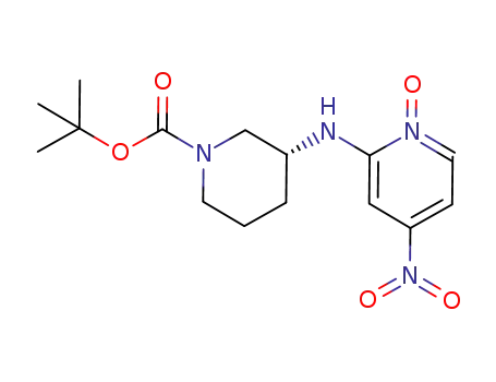 3-(4-nitro-1-oxy-pyridin-2-ylamino)-piperidine-1-carboxylic acid tert-butyl ester