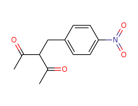 Molecular Structure of 56699-21-9 (2,4-Pentanedione, 3-[(4-nitrophenyl)methyl]-)