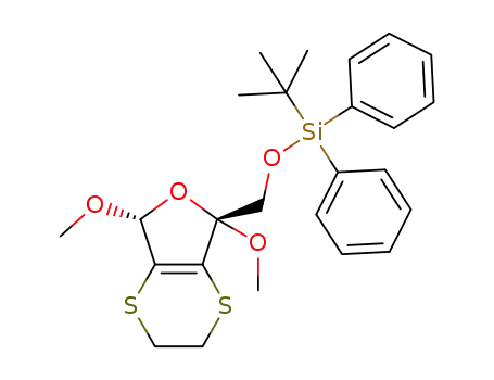 5-((tert-butyl(diphenyl)silyl)oxy)-5,7-dimethoxy-2,3,5,7-tetrahydro[1,4]dithiino[2,3-c]furan