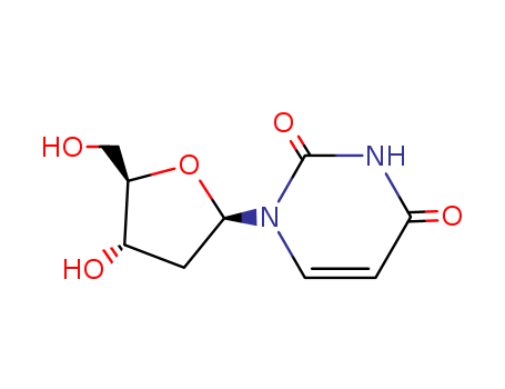 951-78-0,2'-Deoxyuridine,1-(2-Deoxy-b-D-erythro-pentofuranosyl)uracil;2,4(1H,3H)-Pyrimidinedione, 1-(2-deoxy-b-D-erythro-pentofuranosyl)-;2,4(1H,3H)-Pyrimidinedione,1-(2-deoxy-b-D-ribofuranosyl)-;2'-Desoxyuridine;Deoxyribose uracil;Deoxyuridine;NSC 23615;Uracildeoxyriboside;1-(2-Deoxy-b-D-ribofuranosyl)uracil;1-(2-Deoxy-D-erythro-pentofuranosyl)uracil;Uridine, 2'-deoxy-;