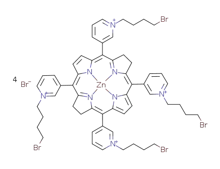 meso-tetrakis[1-(4′-bromobutyl)-3-pyridyl]bacteriochlorinatozinc tetrabromide
