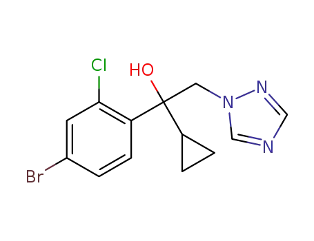 1-(4-bromo-2-chloro-phenyl)-1-cyclopropyl-2-(1,2,4-triazol-1-yl)ethanol