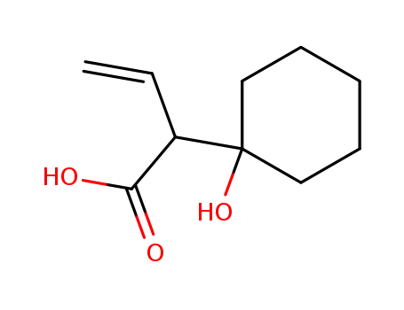 Molecular Structure of 41955-33-3 (Cyclohexaneacetic acid, a-ethenyl-1-hydroxy-)