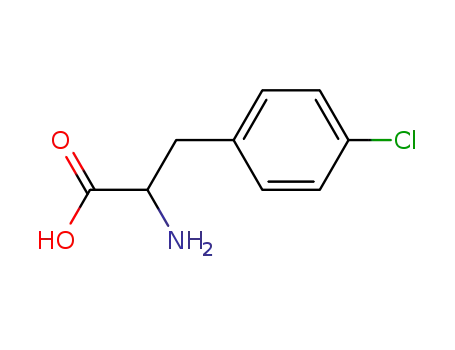 Molecular Structure of 7424-00-2 (DL-4-Chlorophenylalanine)