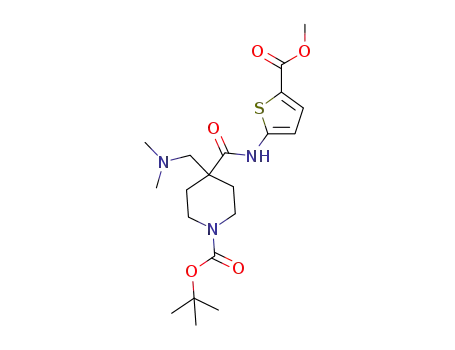 tert-butyl 4-[(dimethylamino)methyl]-4-{[5-(methoxycarbonyl)thiophen-2-yl]carbamoyl}piperidine-1-carboxylate