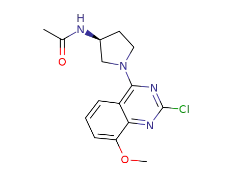 (S)-N-{1-(2-chloro-8-methoxyquinazolin-4-yl)pyrrolidin-3-yl}acetamide