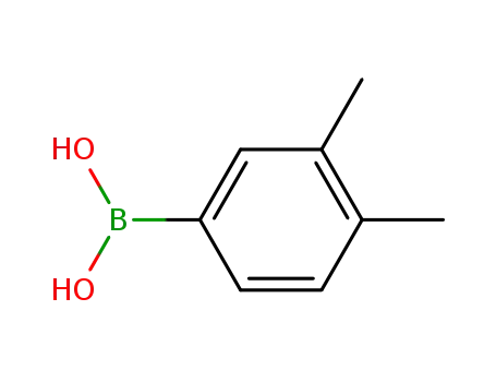 Molecular Structure of 55499-43-9 (3,4-Dimethylphenylboronic acid)