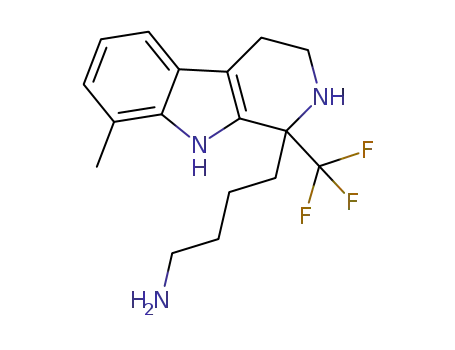 4-(8-methyl-1-(trifluoromethyl)-2,3,4,9-tetrahydro-1H-pyrido[3,4-b]indol-1-yl)butan-1-amine